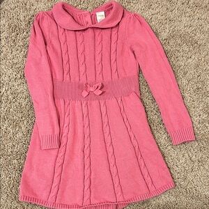 Gymboree Girls Pink Sweater Dress Size 6